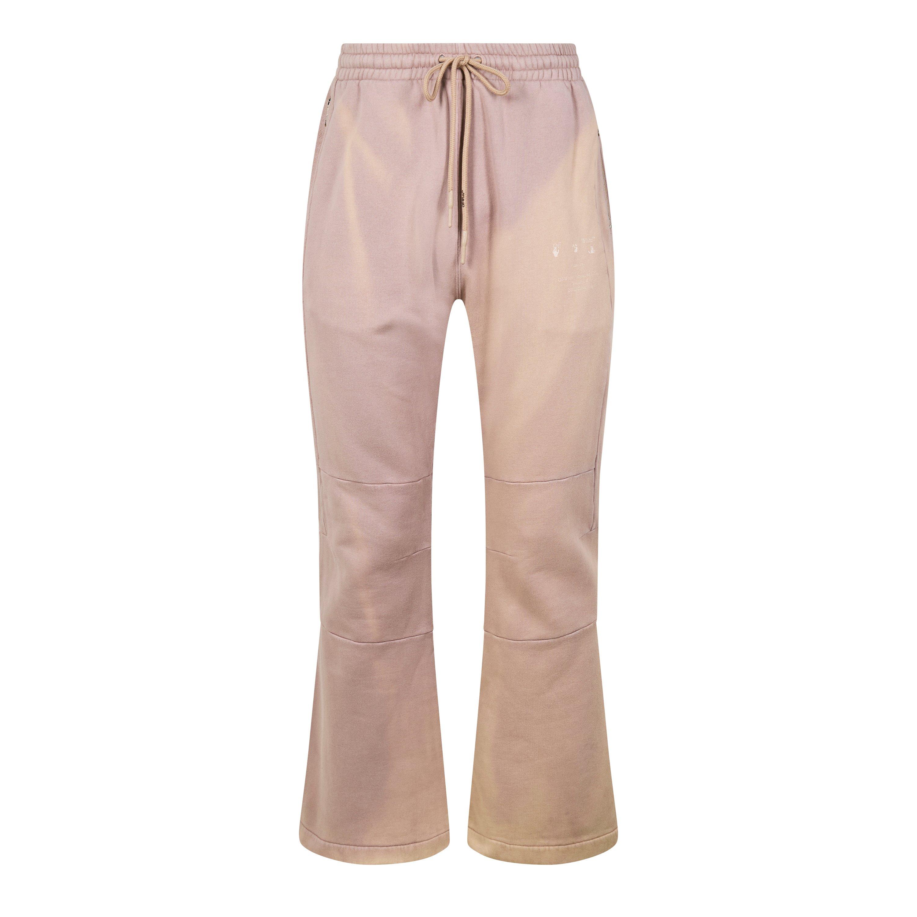 Off White Paneled Jogging Bottoms