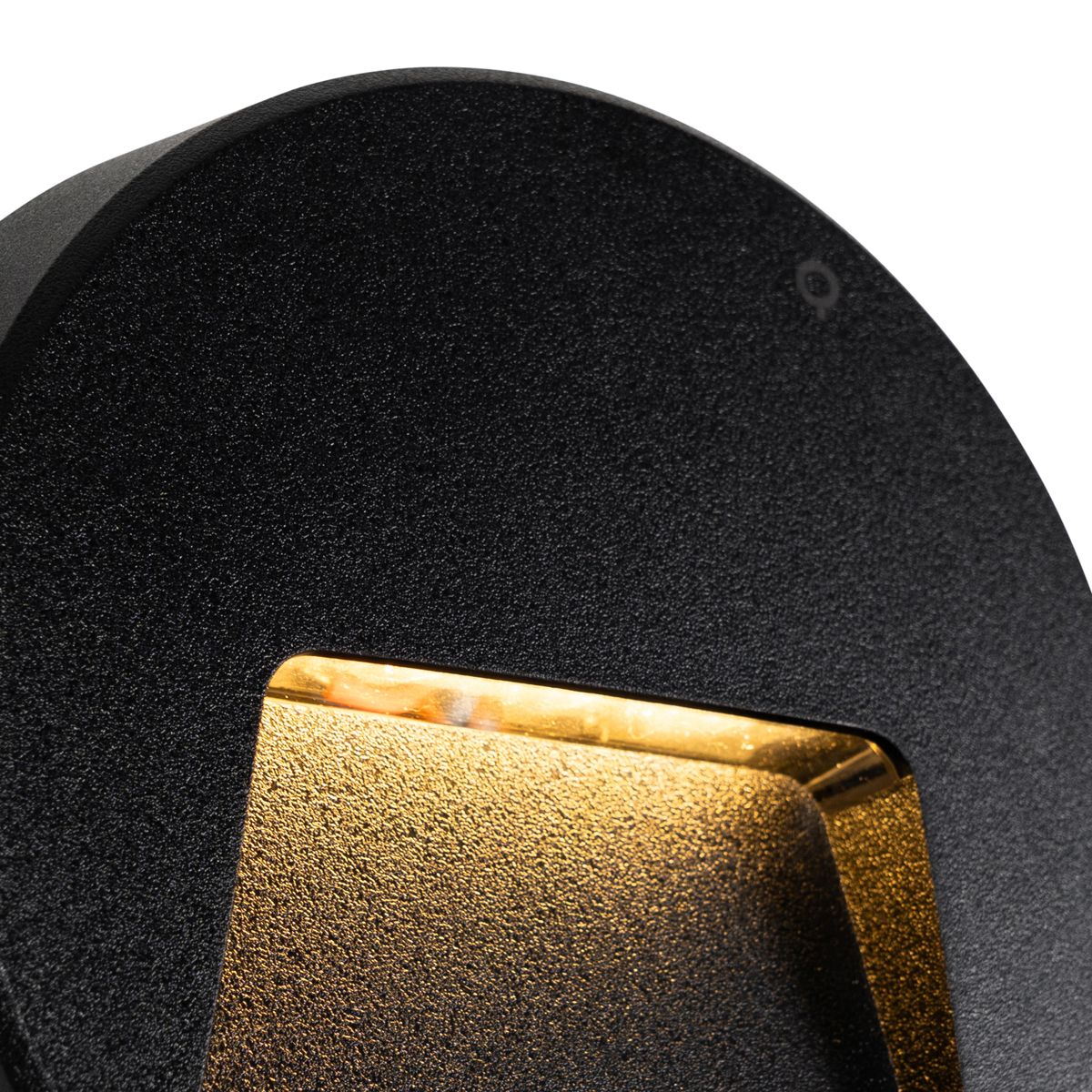 Buiten wandlamp zwart rond incl. LED IP65 - Gem