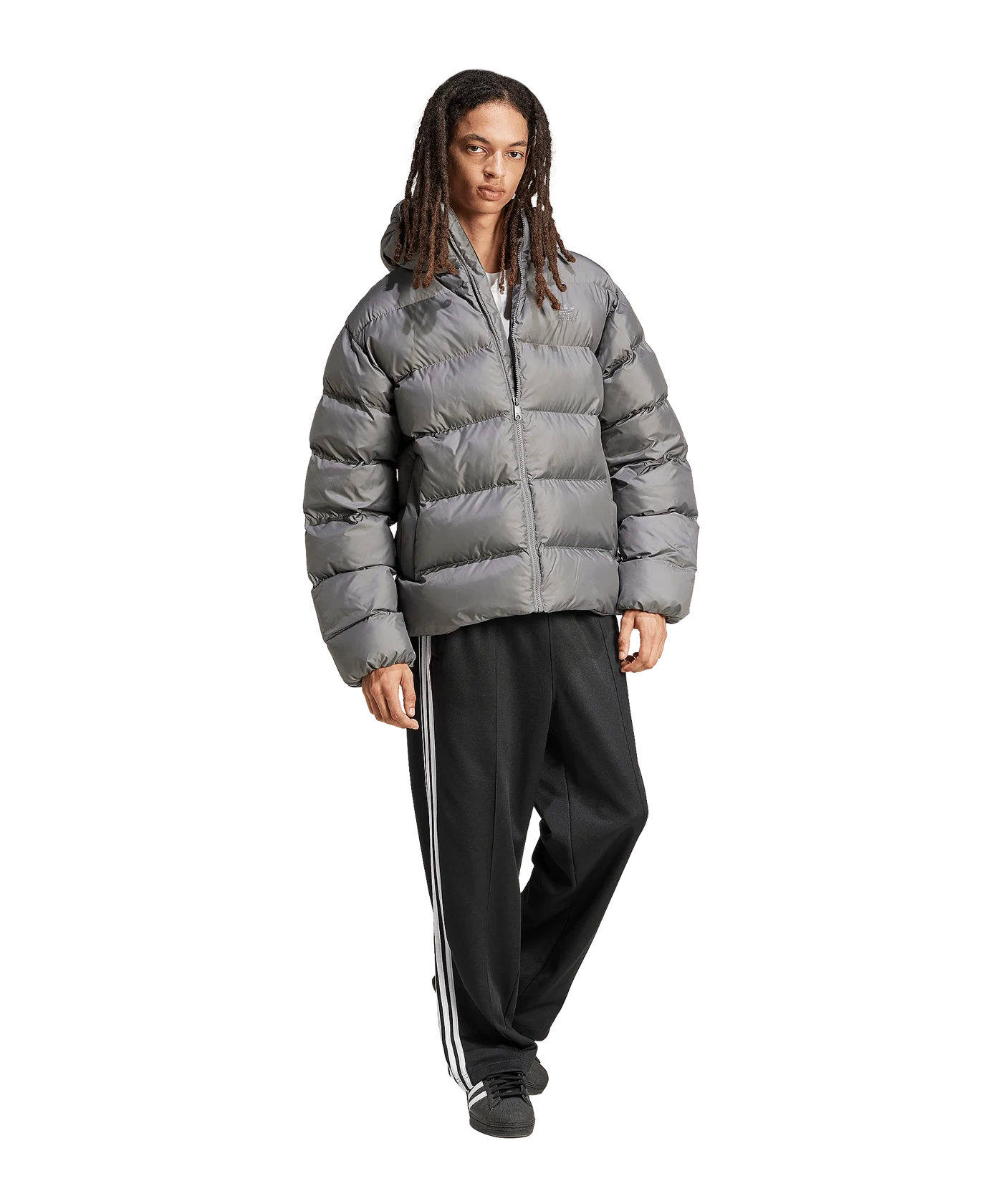 adidas Originals Commercial Puff Daunen Jacke Grau