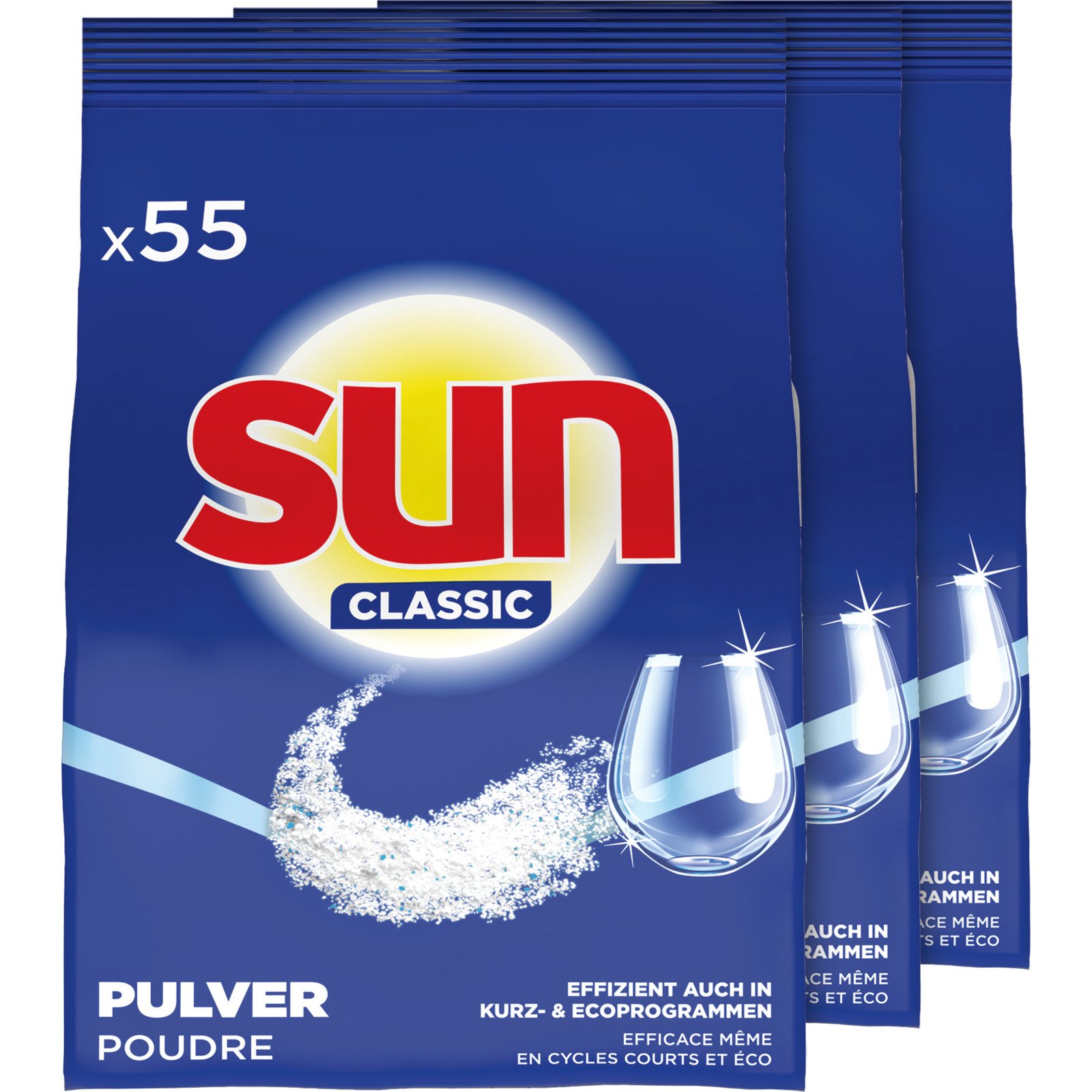 Sun Spülmaschinenpulver Classic 3 x 55 Spülgänge