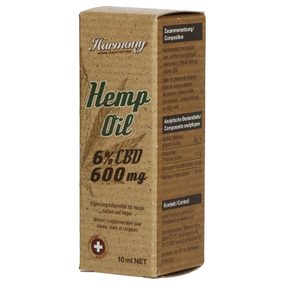 Harmony Pet Natural Hemp-Oil 6% 10ml
