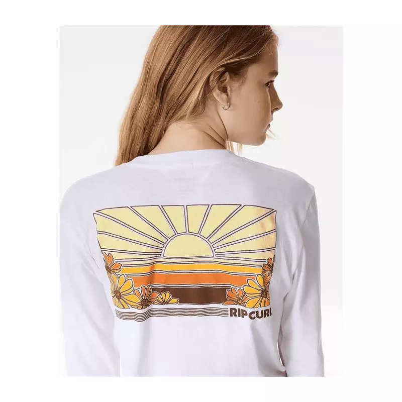 Teeshirt junior RIPCURL Sunrise Session Longsleeve-Gir White