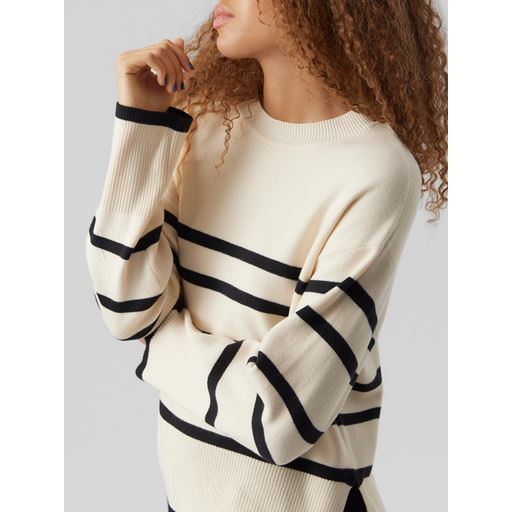 Vero Moda Saba Striktrøje, Birch, XXL