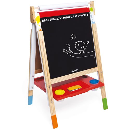 Janod dubbelzijdig schoolbord splash met verstelbare poten 9611