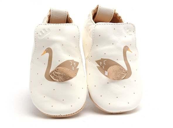 Easy peasy chaussons bebe blublu cygne 18770 blanc