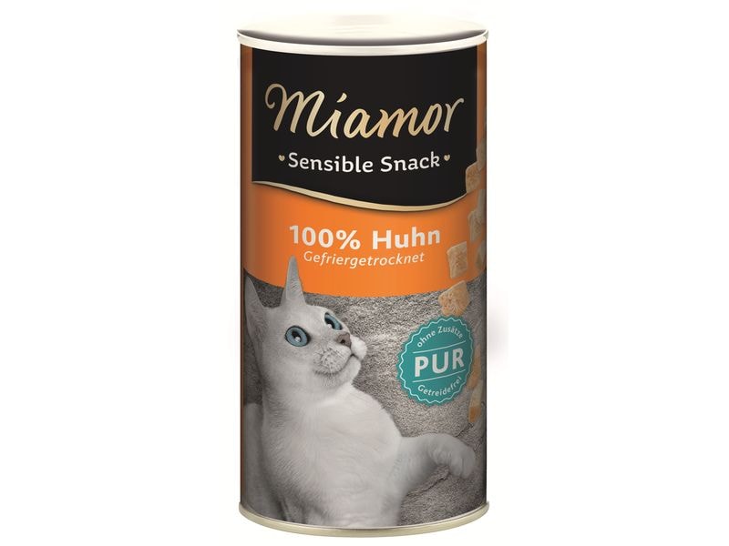 Miamor Katzen-Snack Sensible Snack Huhn pur, 30 g Gefriergetrockneter Snack für Katzen