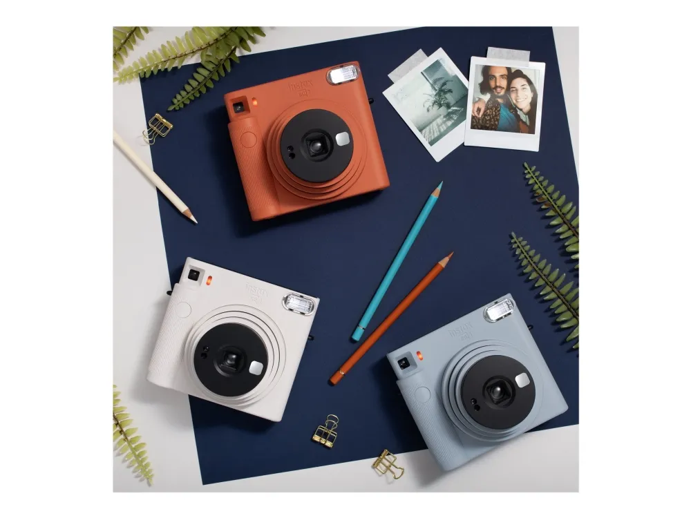 Fujifilm Instax SQUARE SQ1 - Instant kamera - objektiv: 65.75 mm - instax SQUARE glacier blå