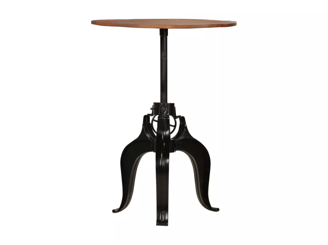 Table de bar Bois de récupération massif 75 x (76-110) cm