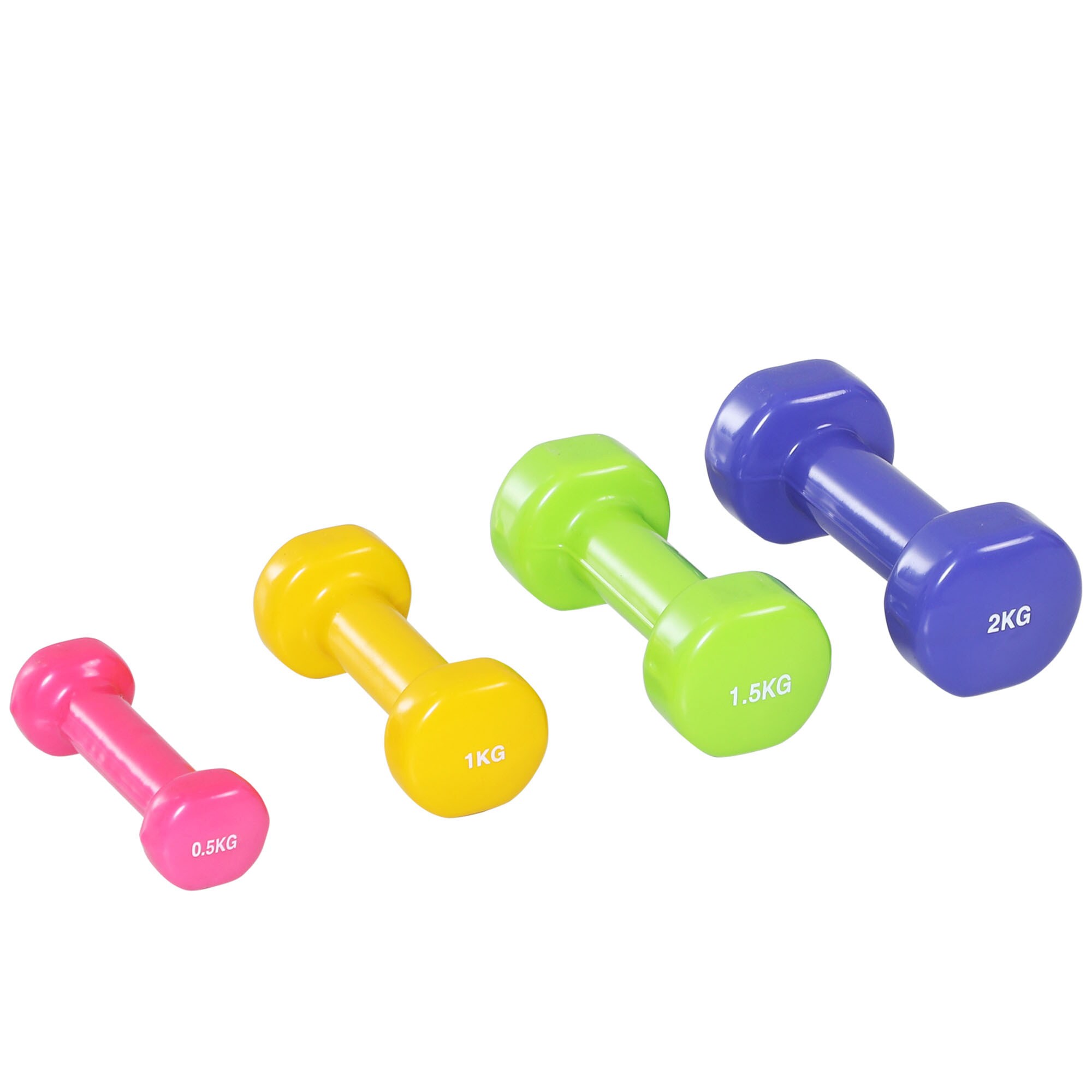 HOMCOM Hantelset mit Koffer bunt 41L x 30B x 8H cm