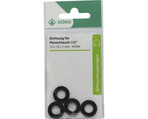 EPDM ring 10 x 18 x 2 mm 70 Sh.A voor slangkoppeling