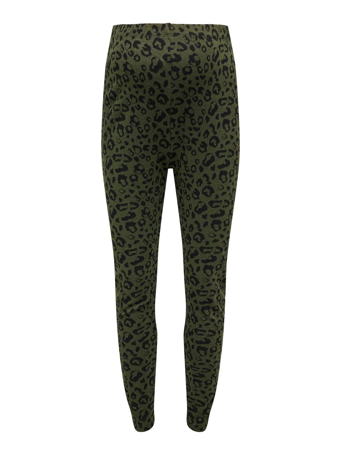 OLMPENELOPE Normal geschnitten Leggings Olive Green