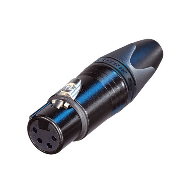 Neutrik NC4FXX-BAG XLR kabeldeel 4p female zwart