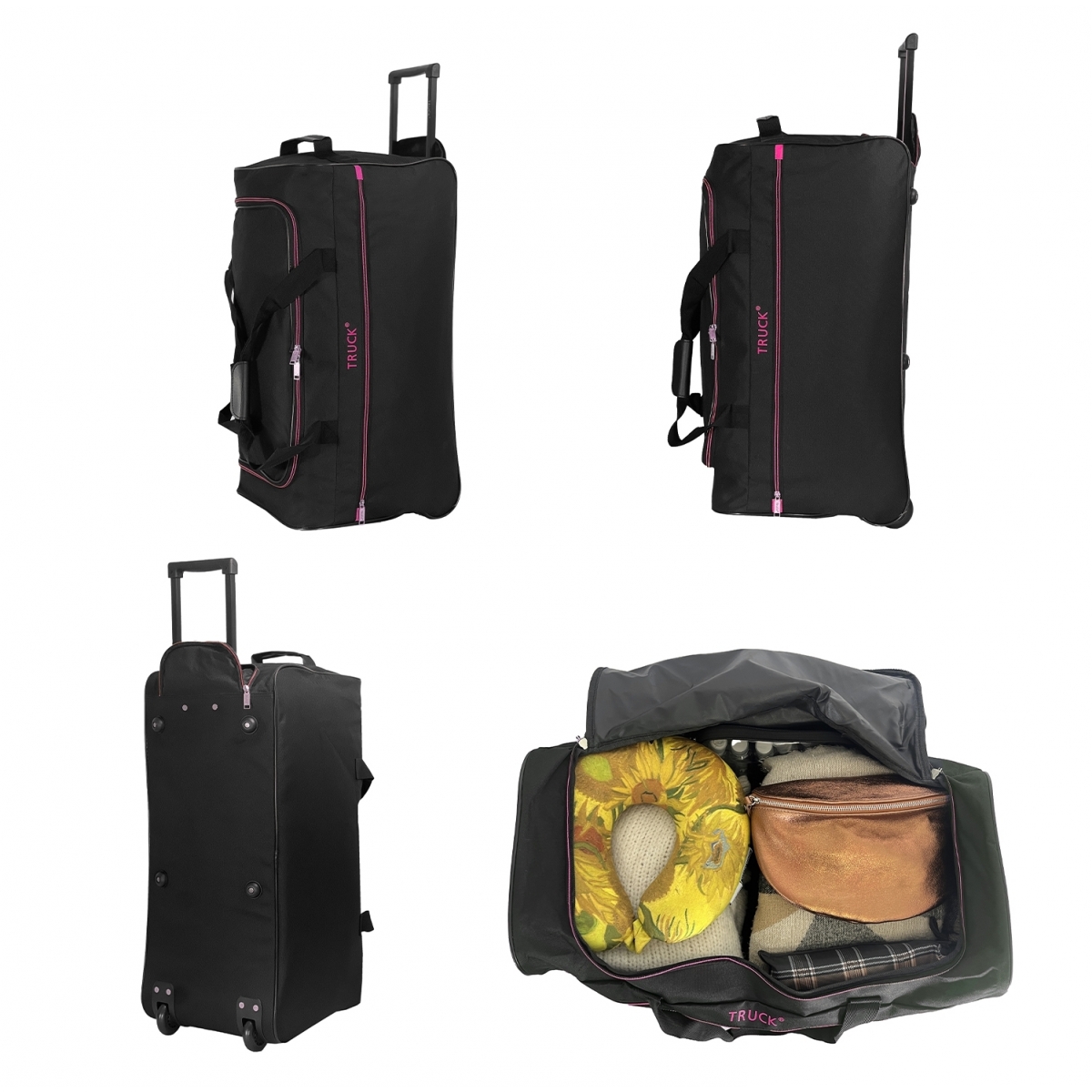 Truck Sac de voyage avec roulettes 64L Truck polyester taille M 65.50cm