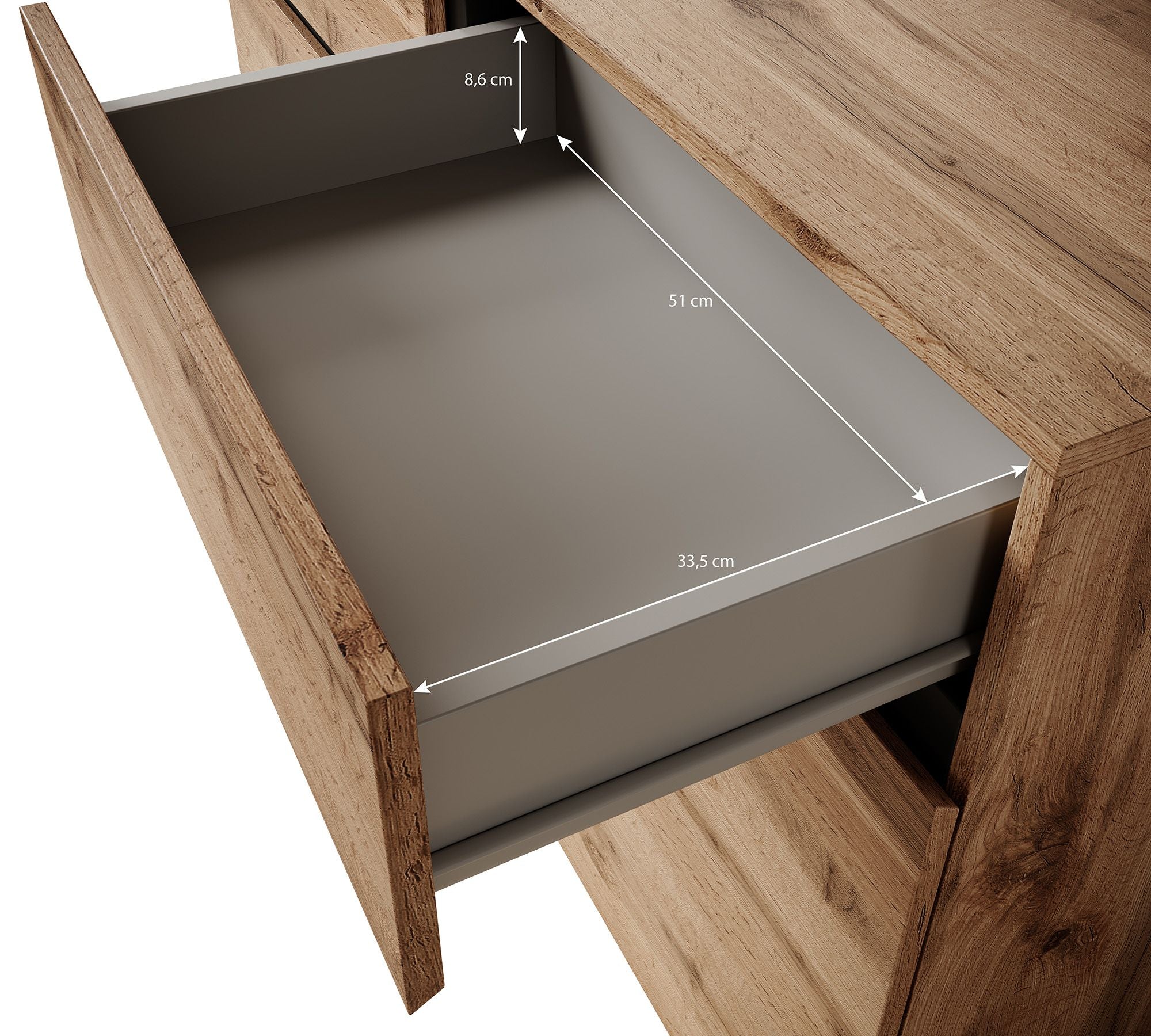 Meubella - Dressoir Cainan - Groen - 119 cm
