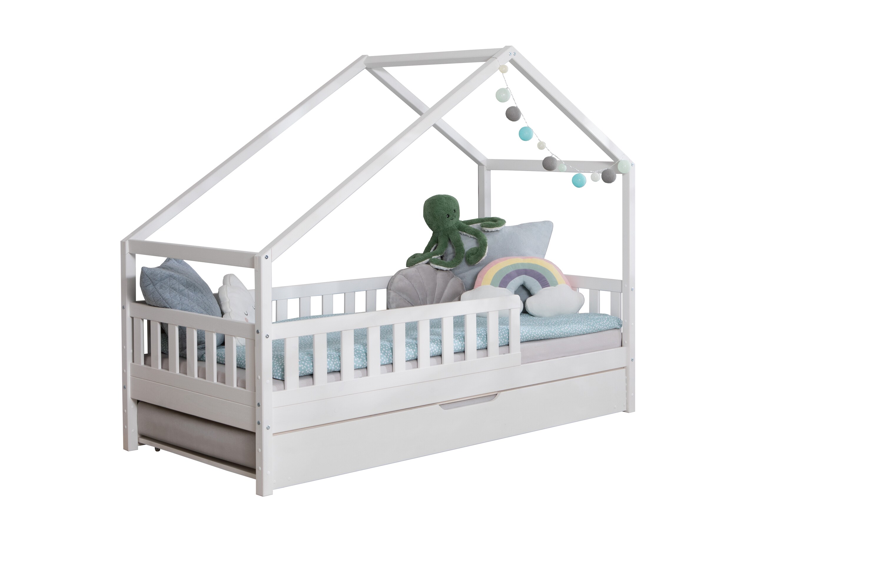 TiCAA TiCAA Hausbett Bodenbett wandelbar mit asymmetrischem 