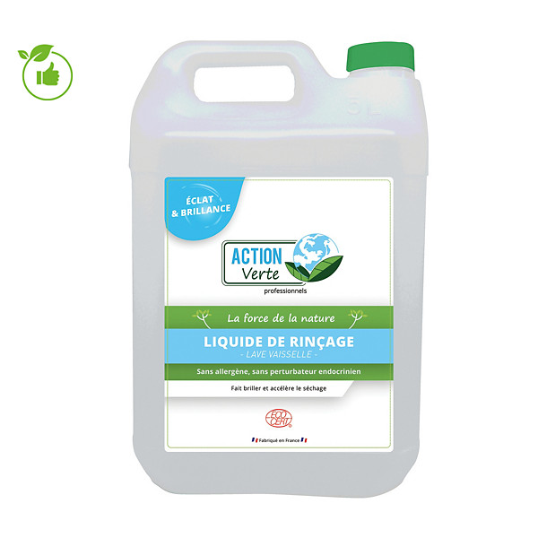 Liquide de rinçage lave-vaisselle cycle court HACCP Action Verte 5 L