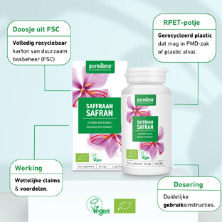 Purasana Saffraan Capsules 60CP