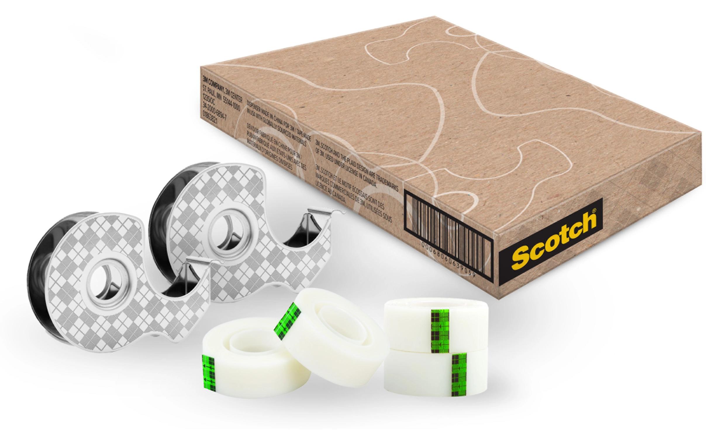 2 Handabroller aus Edelstahl inkl. 4 ErsatzrollenKlebeband-Set