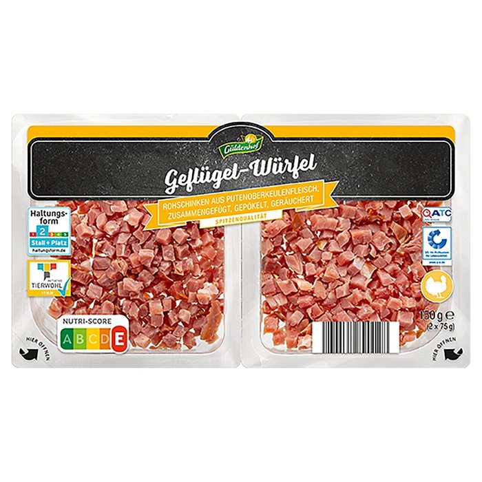 GÜLDENHOF Geflügel-Würfel 2 x 75 g