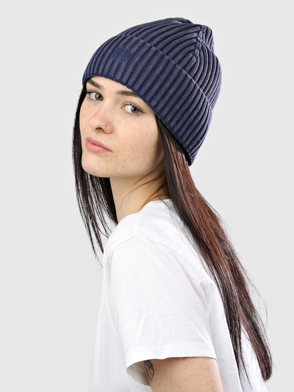 Ninth Hall Mineral Wash Beanie navy