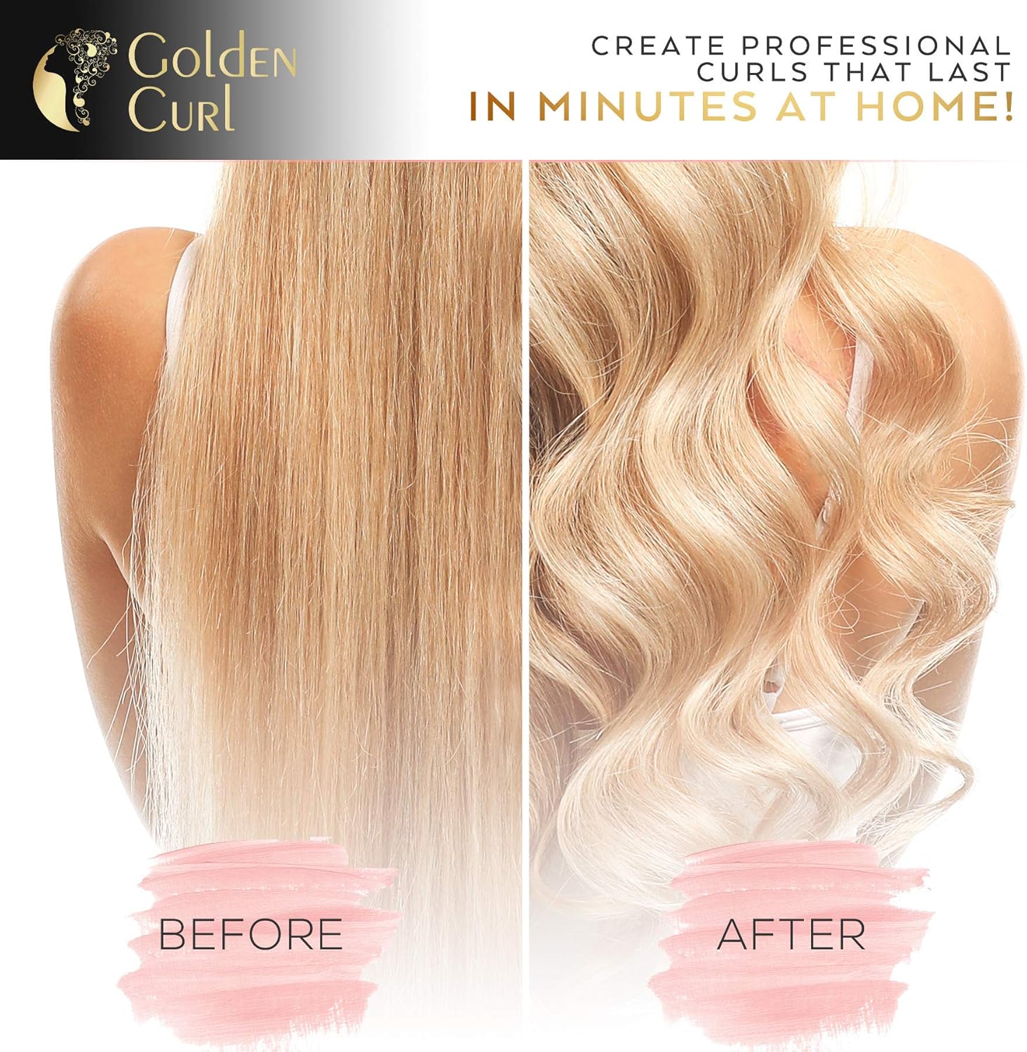 Golden Curl GL506 Boucleur de Cheveux Curl Fer a Friser Curly Professionnel pour tous types de cheveux - Garantie 5 ans (Allemagne)