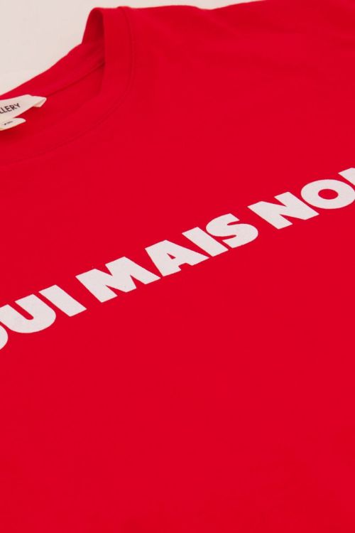 Rood T-shirt Oui mais non