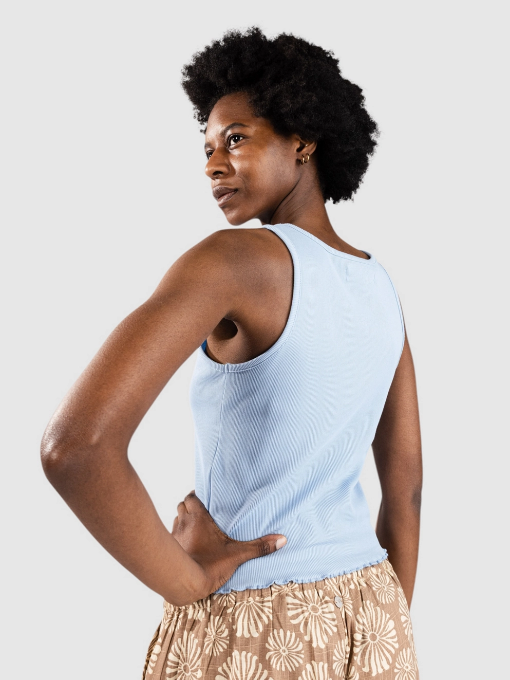 Rip Curl Textured Tank Top mid blue