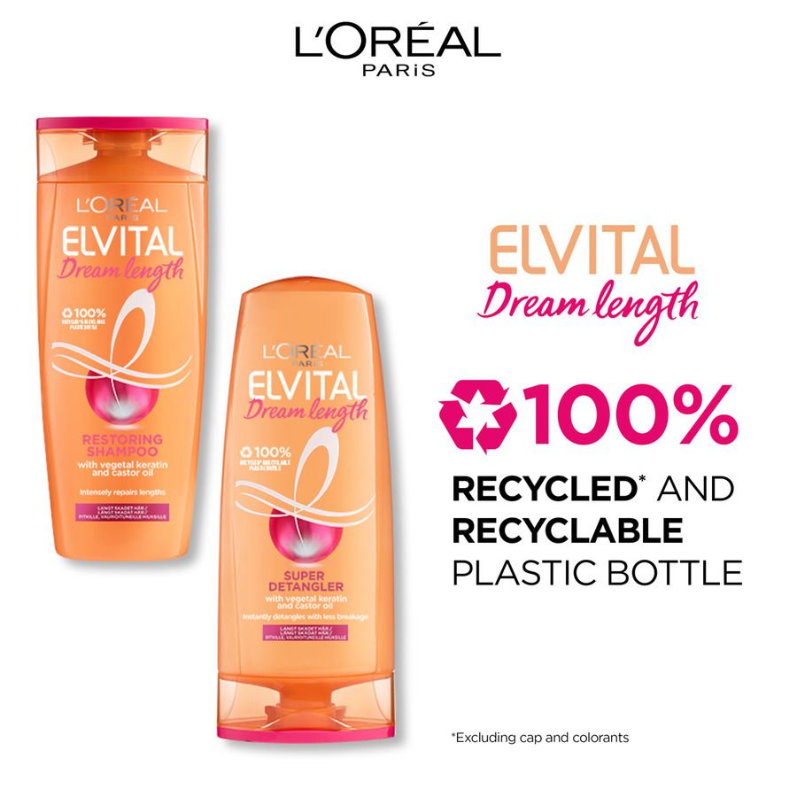 L'Oréal Paris Elvital Dream Length Shampoo 400ml + Conditioner 300ml + 8 Second Wonder Water 200ml