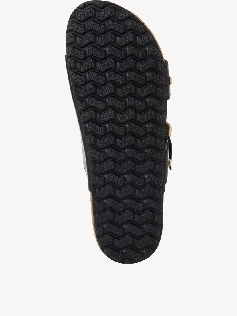 Leren Slipper - zwart