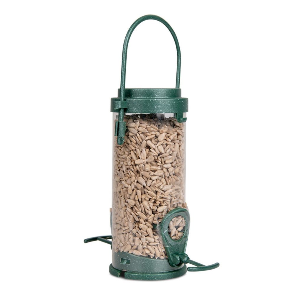 Distributeur recyclé avec tournesol pelées 17 cm pour oiseaux