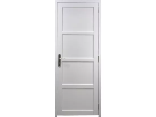 Bloc Porte Tamera Blanc H204 X L73 Poussant Gauche Côtes Tableau Gd Menuiseries