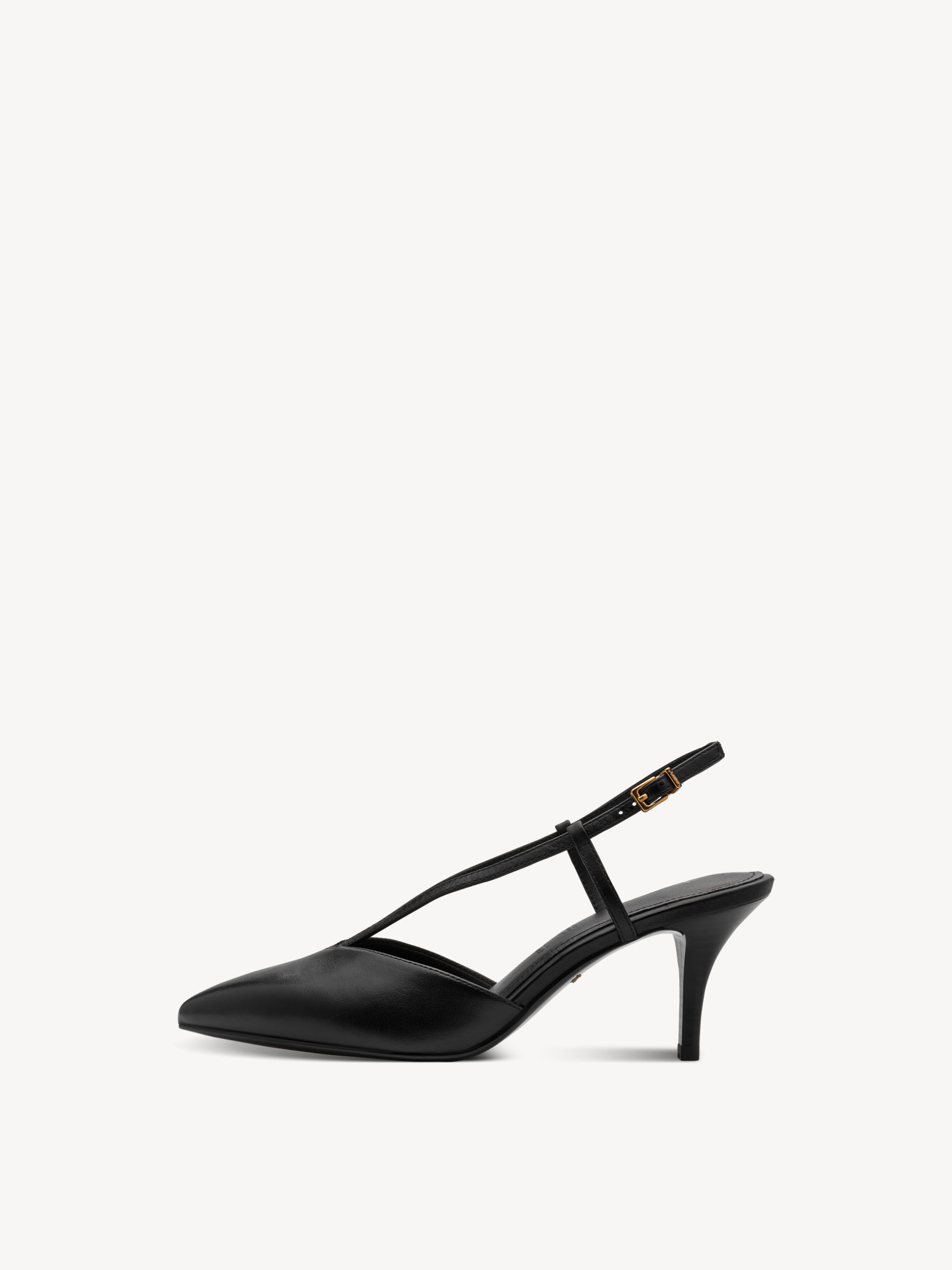 Leren Slingpumps - zwart