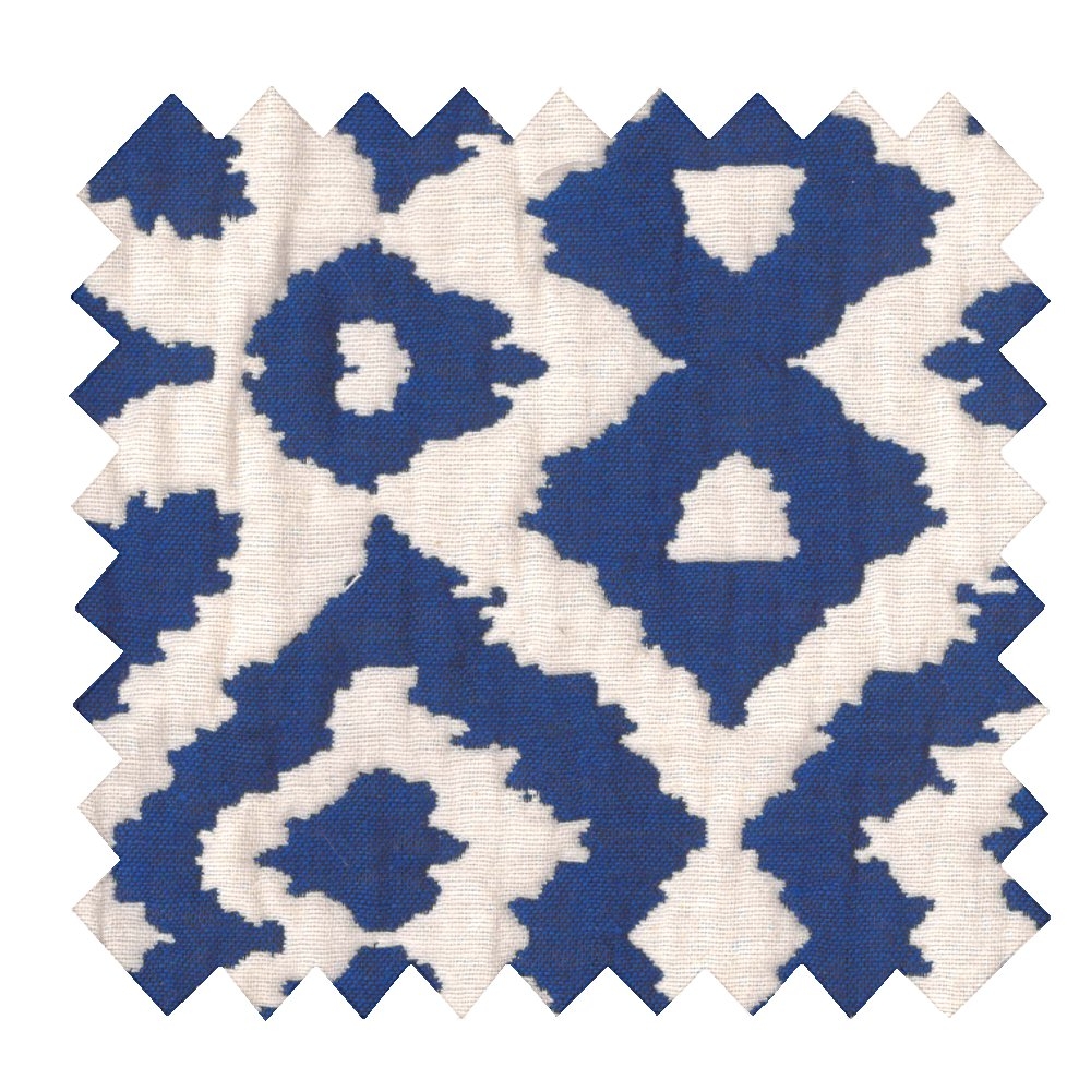 Tissu Jacquard Bleu