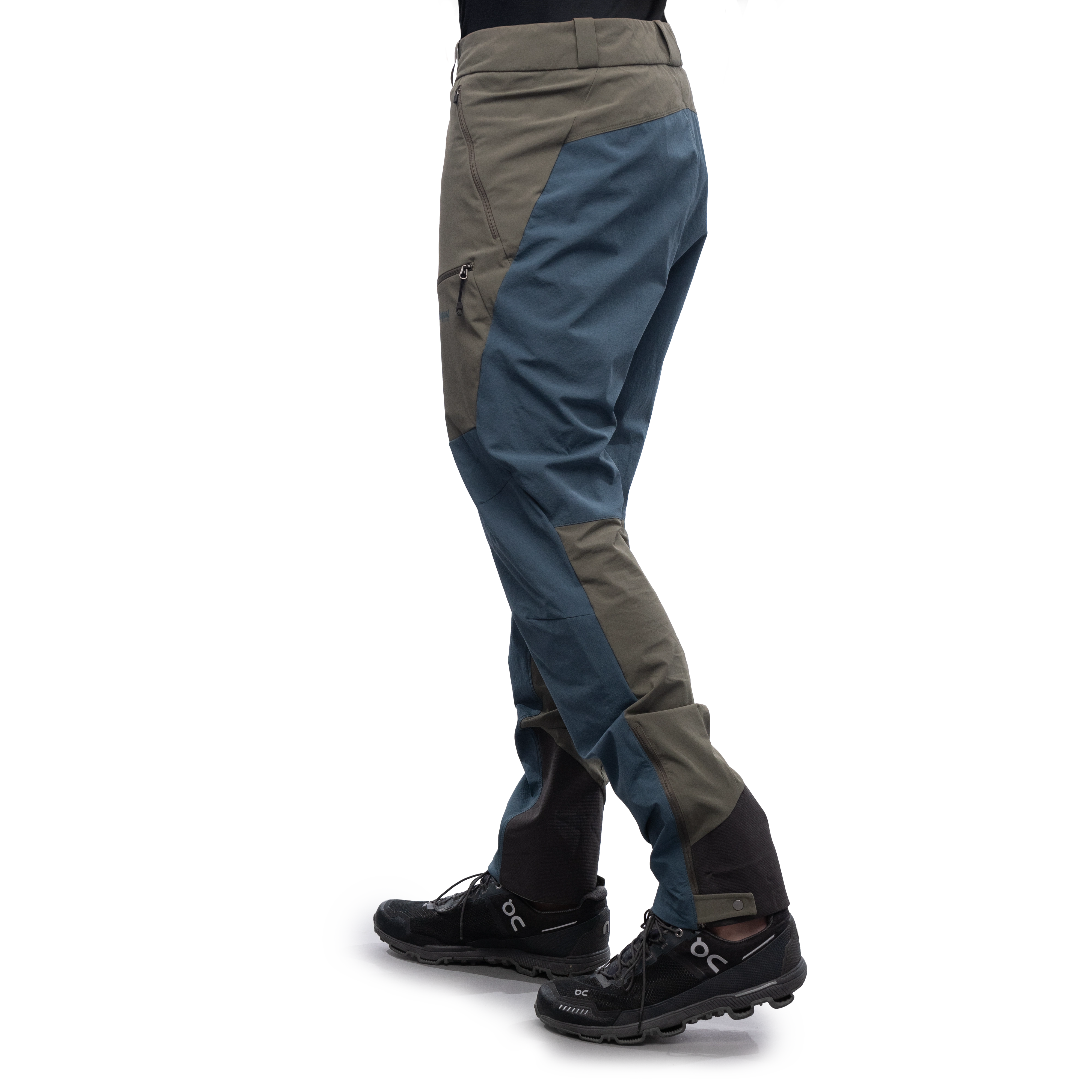 Rabot Softshell Pants Men Green Mud / Orion Blue
