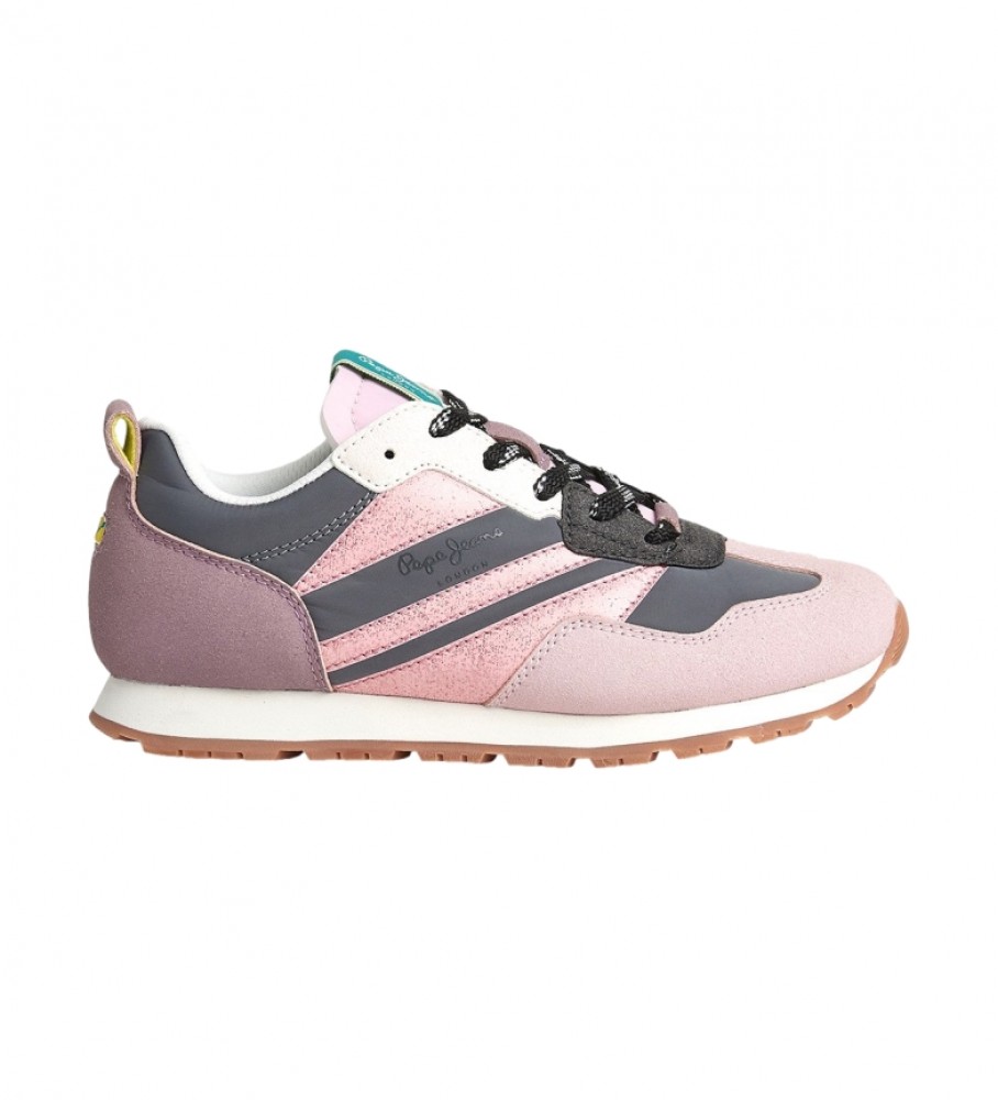 Tênis Pepe Jeans Foster Win G cinza e rosa