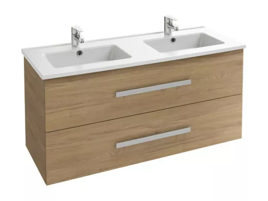Meuble double vasque 120 cm JACOB DELAFON Ola UP Chene Colorado