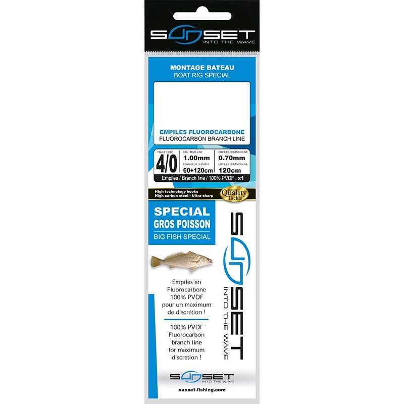 Bas De Ligne Sunset Bateau Rs Competition Trainard Special Raie / Fluoro