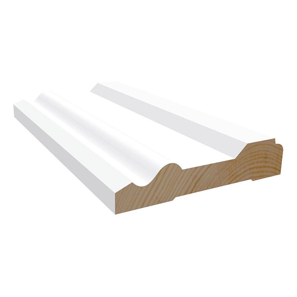 KARMLIST MOELVEN 15X70X4400MM M1 HVIT