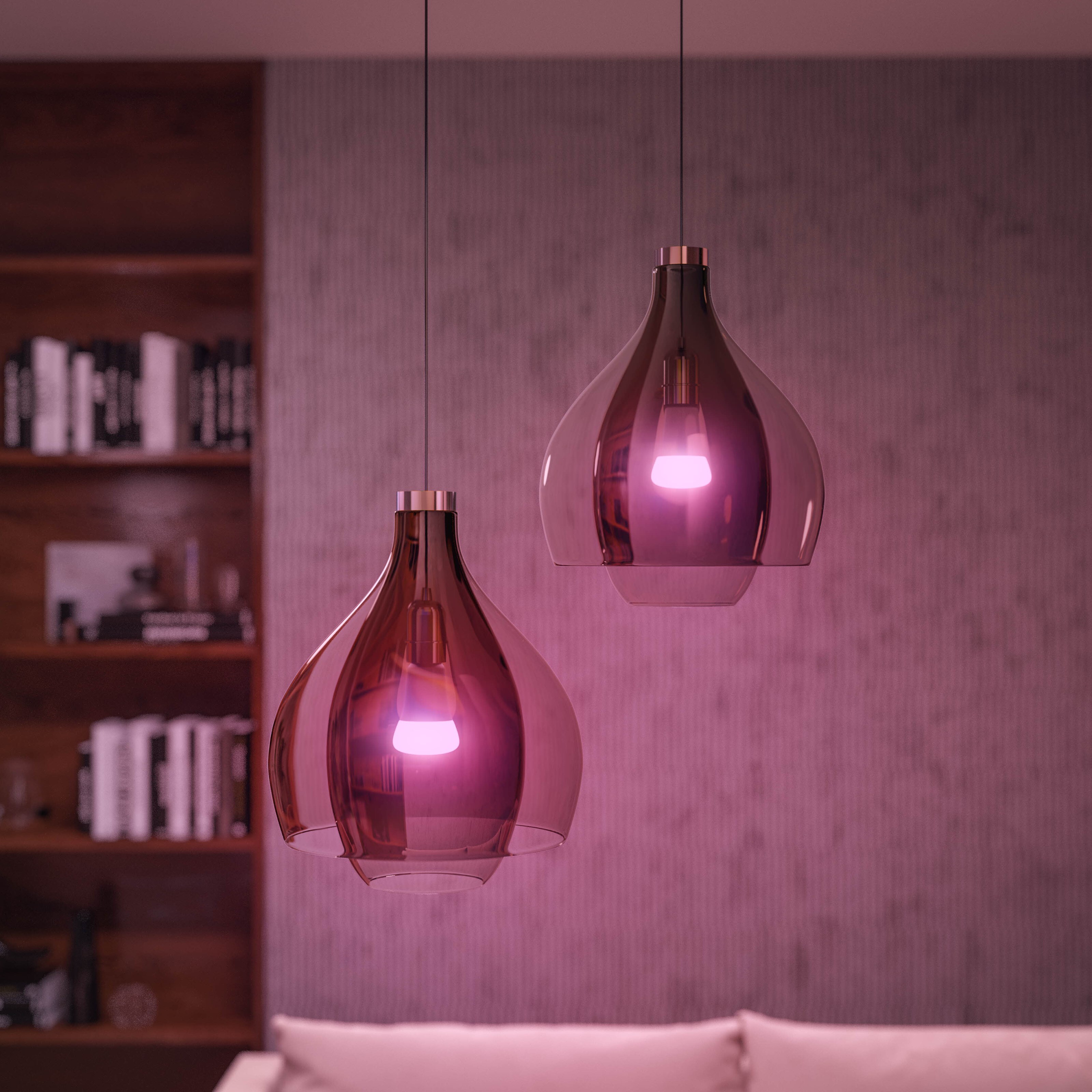 Philips Hue Color Ambiance Startpakke for smarte LED-pærer 2-pk.