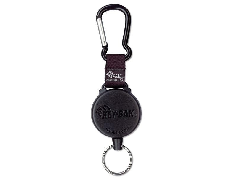KEY-BAK Ausweishalter KB 488 120 cm, mit Clip, Schwarz Ausweiss Jojo mit Karabiner