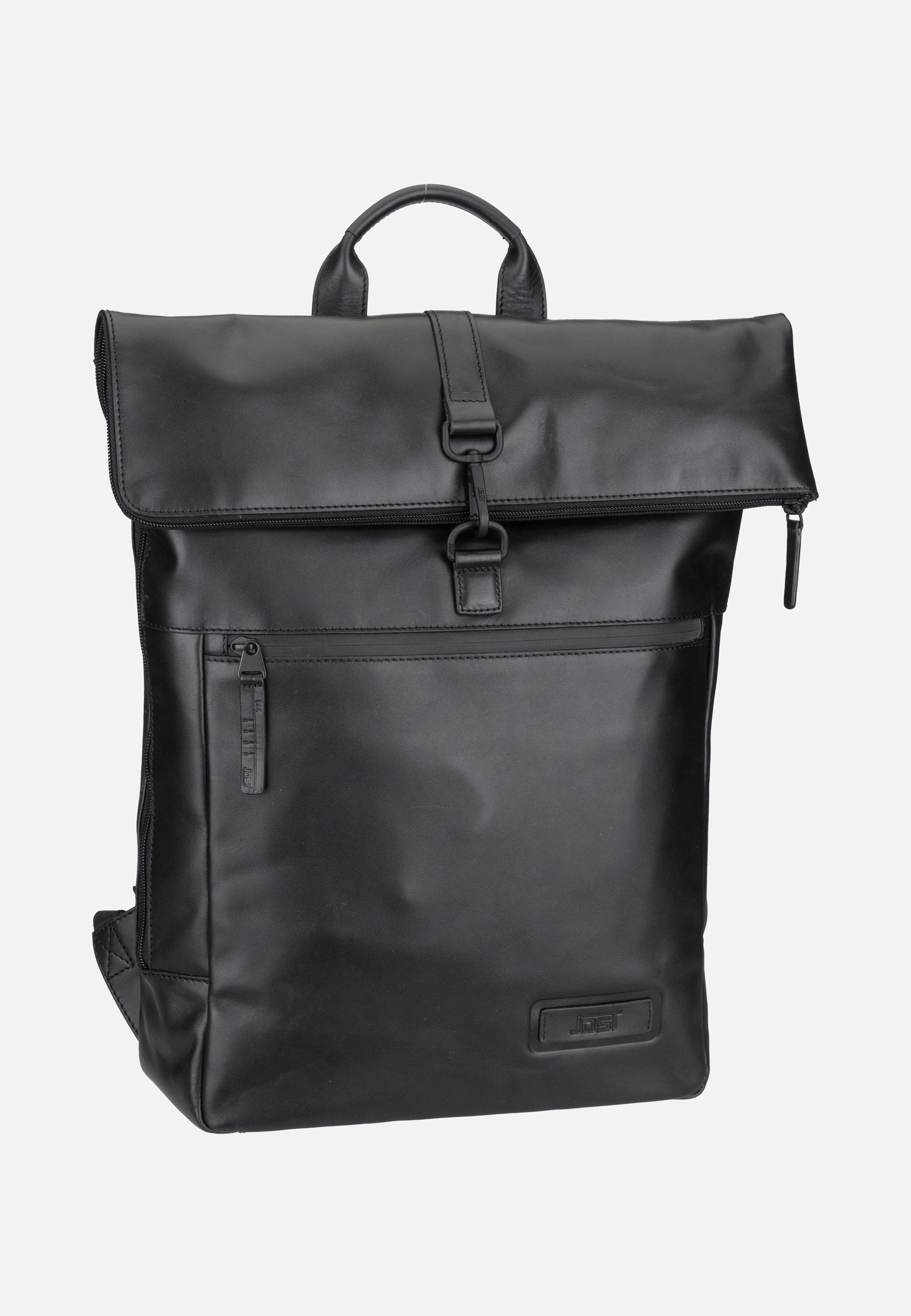Aarhus 9124 Schwarz - Rolltop Rucksack