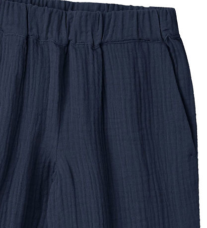 Fliink Hosen - Musselin - Elmo - Abzeichen Blue