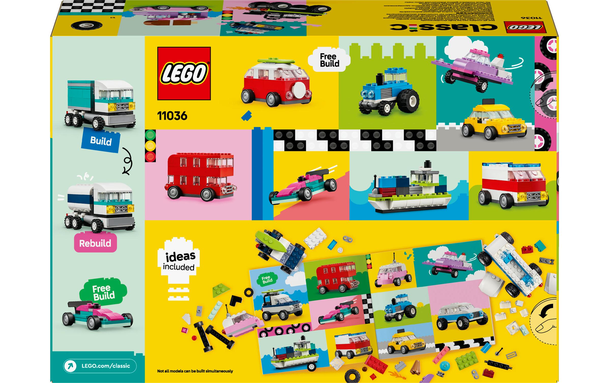 Classic Kreative Fahrzeuge 11036Für fahrzeugbegeisterte Kinder mit buntem, kreativem Bau- und Spielspass auf Rädern