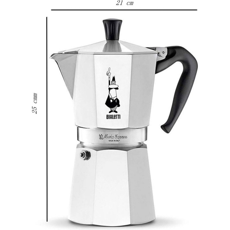 Cafetière italienne Bialetti Moka Express aluminium 9 tasses