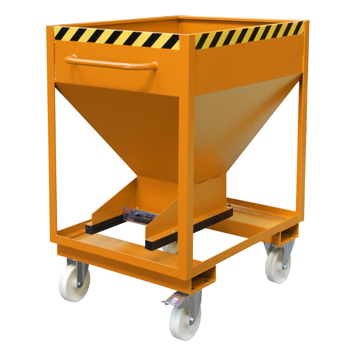 Bauer silocontainer SRE-D 375, gelakt, geeloranje