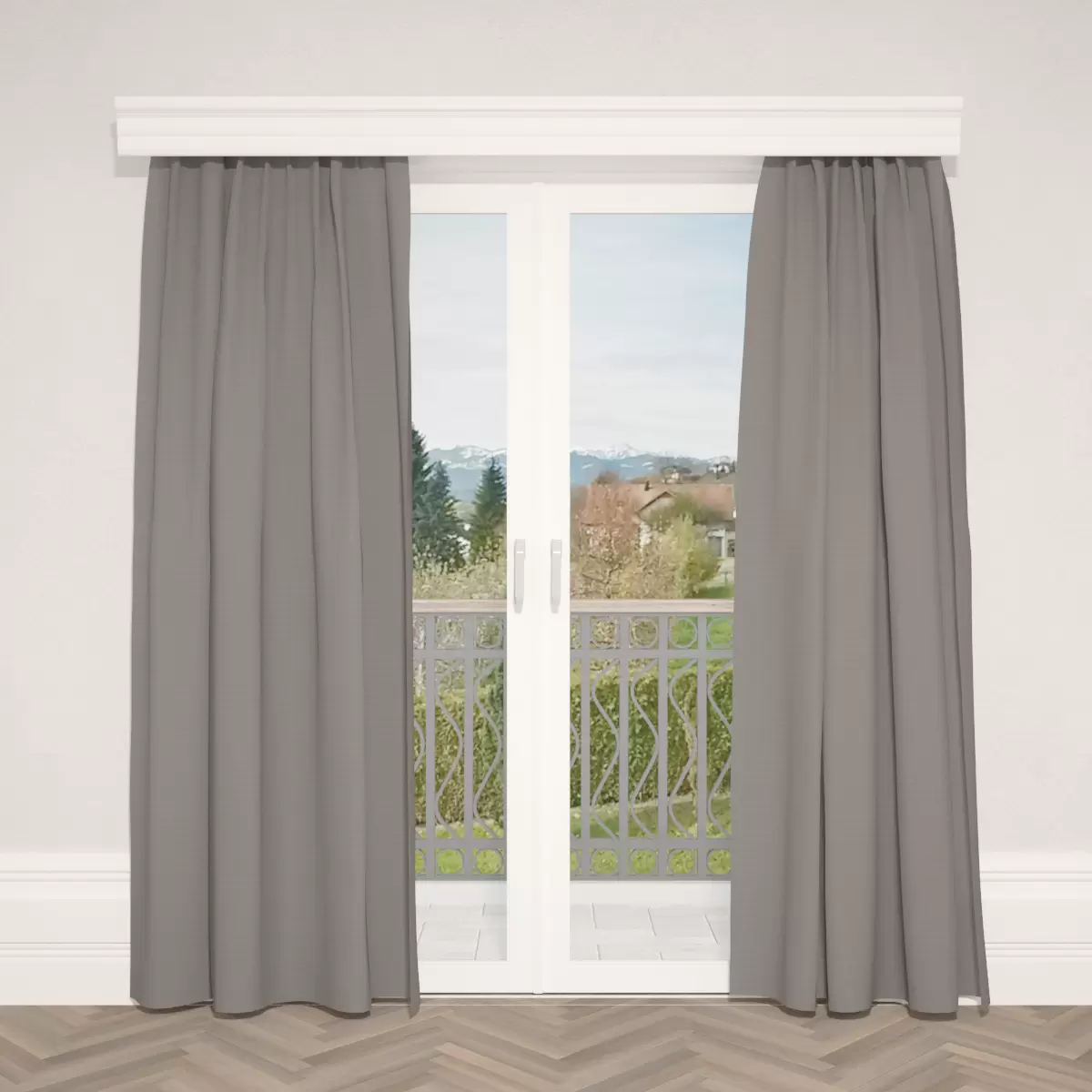 Verdunkelungsvorhang Sunout Linenlook Grau
