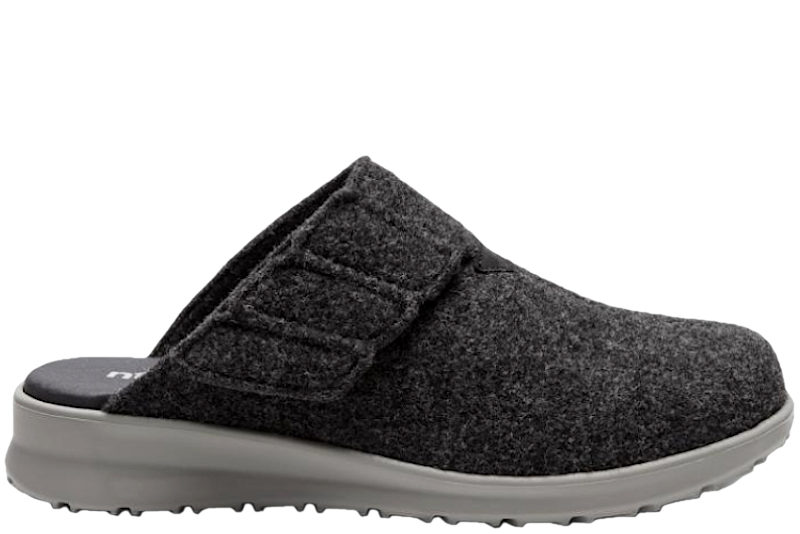 NEW FEET GRÅ ULD FILT HJEMMESKO