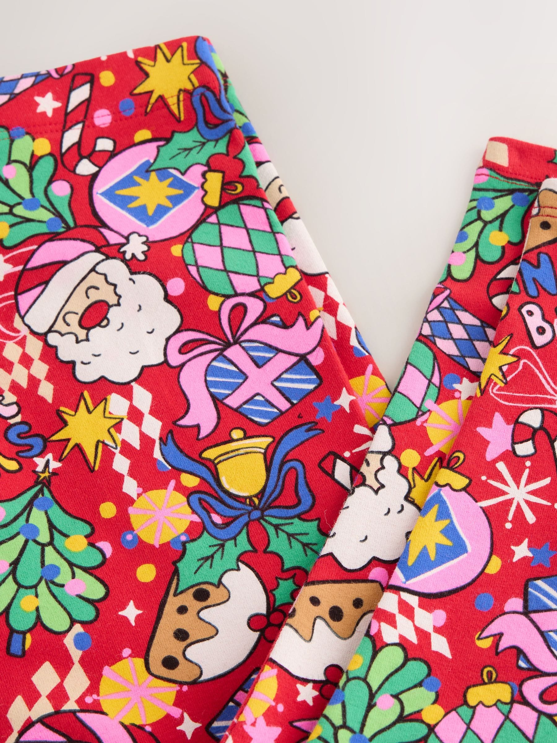 Rood Kerstmis - Legging (3-16 jr)