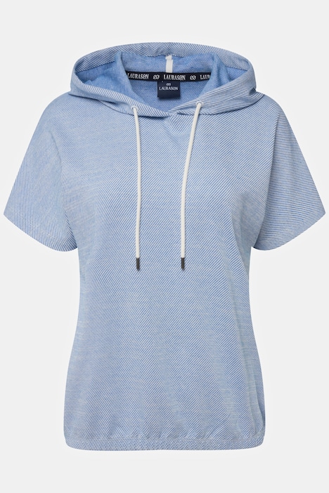 Hoodie, oversized, Kapuze, elastischer Saum