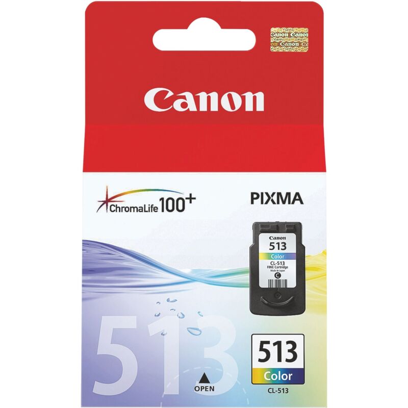 Cartouche Canon CL-513 3 couleurs pour imprimante jet d'encre